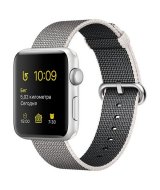 Apple Watch series 2 38 mm Silver with Pearl Wovel Nylon MNNX2
