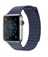 Apple Watch Series 2, 42 мм, Sainless Steel with Leather Loop MNPW2
