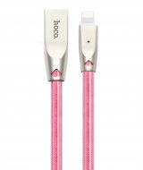 Кабель USB HOCO Zinc Alloy Jelly Knitted Lightning U9 2m Silver