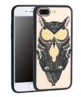 Чехол Сова Pattern для iPhone 7+ с силиконовыми краями
