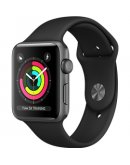 Apple Watch 3 LTE 38 мм алюминий серый космос/черный  (MQJP2)