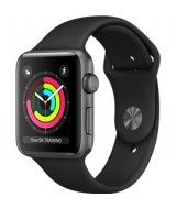 Apple Watch 3 LTE 38 мм алюминий серый космос/черный  (MQJP2)