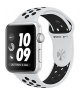 Apple Watch 3 Nike+ Wi-Fi 38 мм серебристый алюминий/чистая платина, черный (MQKX2)