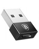 адаптер Baseus Exquisite USB Male to Type-C Female Adapter Converter черный