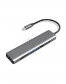 Многофункциональный адаптер Microsonic Type-C на HDTV, 8-портовый кабель, серый