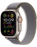 Apple Watch Ultra 2 GPS + Cellular, 49 мм, корпус из титана, ремешок Trail зеленого/серого цвета, размер M/L