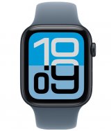 Умные часы Apple Watch SE 3 44 мм (алюминиевый корпус, полуночный/полуночный, спортивный силиконовый ремешок S/M)