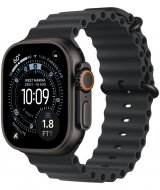 Умные часы Apple Watch Ultra 3 LTE 49 мм (титановый корпус, природный/голубой, текстильный ремешёк размера S)