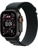 Умные часы Apple Watch Ultra 3 LTE 49 мм (титановый корпус, черный/черный, текстильный ремешёк размера S)