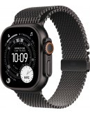 Умные часы Apple Watch Ultra 3 LTE 49 мм (титановый корпус, черный/металл (титан), миланская петля L)