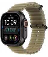 Умные часы Apple Watch Ultra 4 LTE 49 мм (титановый корпус, черный/зеленый, ремешок из эластомера)