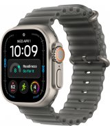 Умные часы Apple Watch Ultra 4 LTE 49 мм (титановый корпус, природный/черный, ремешок из эластомера)