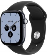 Умные часы Apple Watch Series 12 LTE 42 мм (керамический корпус, полуночный/черный, спортивный силиконовый ремешок S/M)